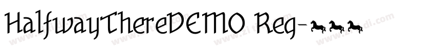 HalfwayThereDEMO Reg字体转换